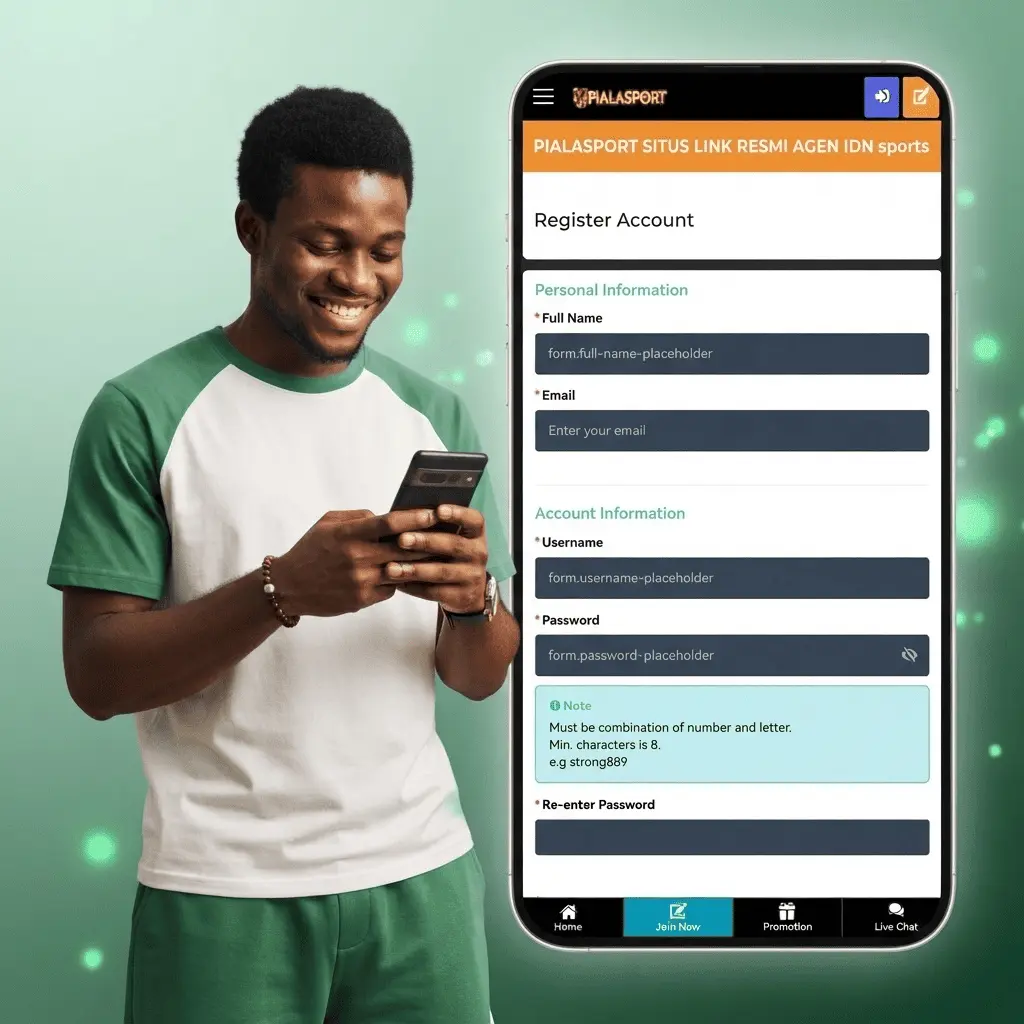 Prepare accurate account and contact details before opening the registration form.